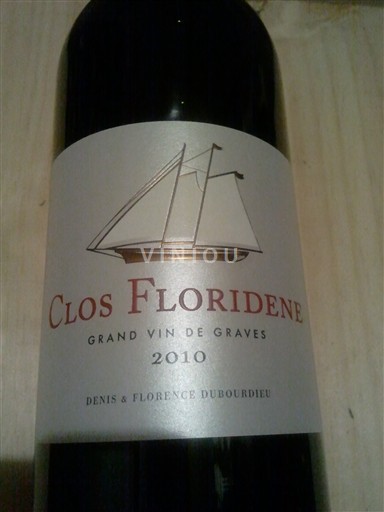 Bordeaux Graves Domaine S Denis Dubourdieu Clos Floridene 2010