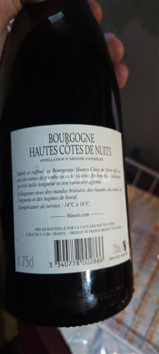 Burgundsko Hautes Côtes de Nuits Cave des Hautes-Côtes 2022