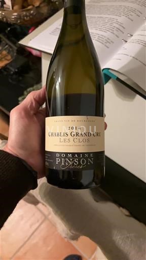 Burgundsko Chablis Grand Cru Domaine Pinson Les Clos 2014