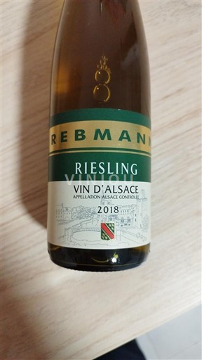 Alsace Rebmann Riesling 2018