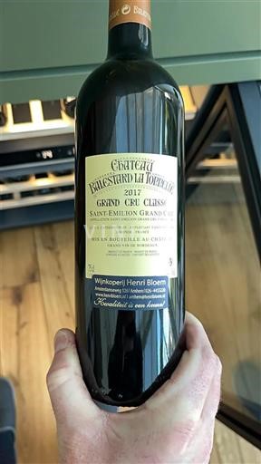Bordeaux Saint-Émilion Grand Cru Grand Cru Classé Château Balestard La Tonnelle 2017