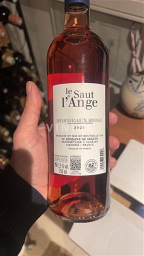 Burdeos Bordeaux rosado Le Saut de l'Ange 2024