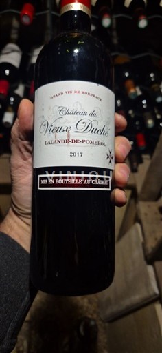 Wines Rouge sec Château Vieux Duche 2017 France Bordeaux Lalande-de-Pomerol AOC