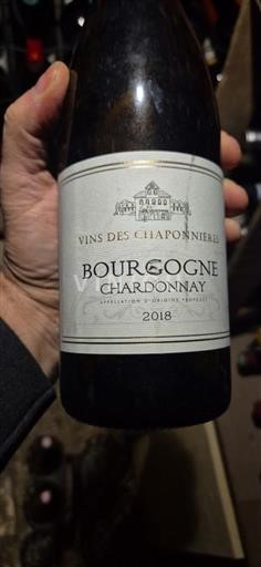 Burgundy Burgundy Chardonnay Vins des Chaponnières 2018