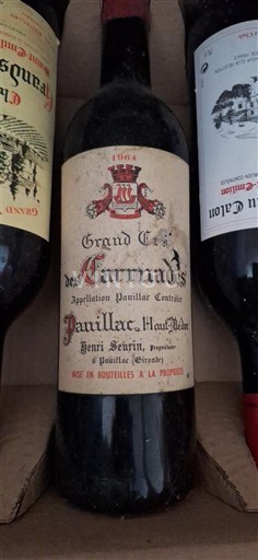 Bordeaux Pauillac Grand Cru des Carnaudes 1964