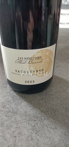 Thung lũng Rhône Vacqueyras Les Héritiers Albert Bernard 2022