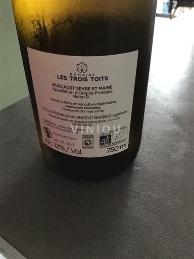 Loirevallei Muscadet-Sèvre-et-Maine Domaine Les Trois Toits 2025