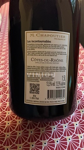 Valle del Rodano Côtes-du-Rhône M. Chapoutier Les incontournables 2024