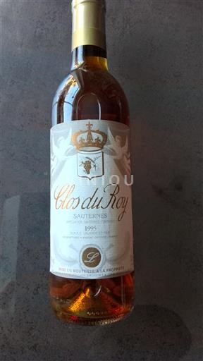 Bordeaux Sauternes Clos du Roy 1995