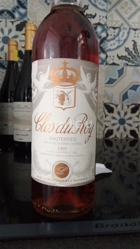 Bordeaux Sauternes Clos du Roy 1995