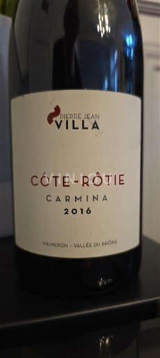 Rona dolina Côte-rôtie Pierre Jean Villa Carmina 2016