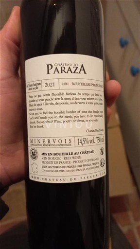 Langvedok Minervois Château Paraza 2021