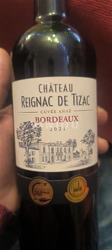 Bordeaux Château Reignac de Tizac Anaé 2021