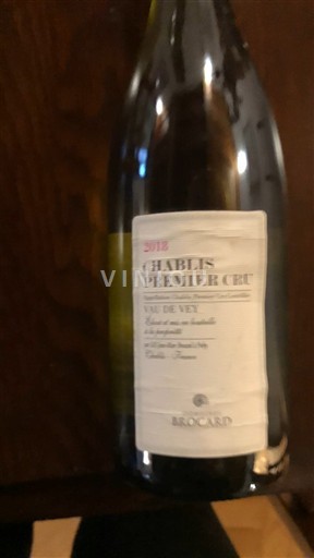 Burgundi Chablis Premier Cru Brocard Vau de Vey 2018