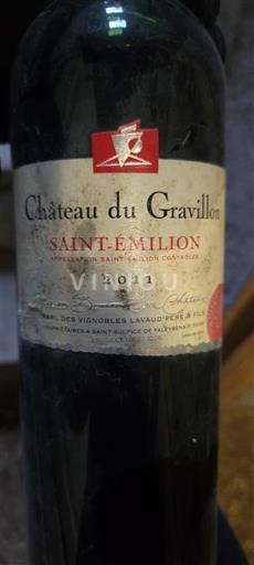 Vina Rouge sec Château Gravillon 2011 Francija Bordeaux Saint-Émilion AOC