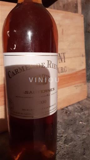 Bordeaux Sauternes Carmes de Rieussec 2000