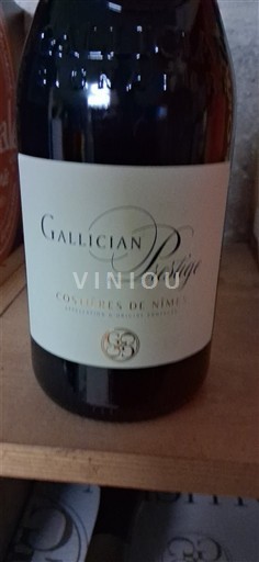 Víno Rouge sec Prestige Gallician Non millésimé Francie Údolí Rhôny Costières-de-Nîmes AOC