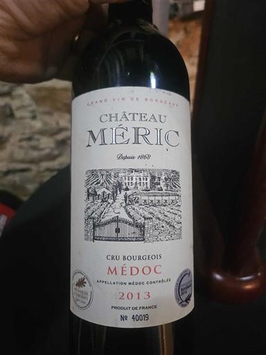 Bordeaux Médoc Cru Bourgeois Château Méric 2013