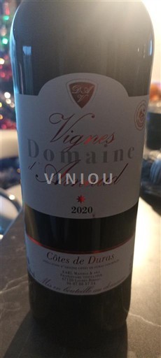 Sydväst Côtes-de-duras Domaine L'Arnaud Vignes 2020