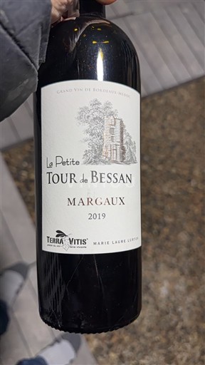 Vine Rouge sec La Petite Tour de Bessan 2019 Frankrig Bordeaux Margaux AOC