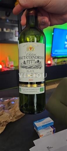Burdeos Blaye-Côtes de Burdeos Château Haut-Coindrias 2022