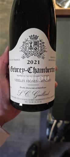 Bourgondië Gevrey-Chambertin S.C. Guillard Vieilles Vignes - Reniard 2021