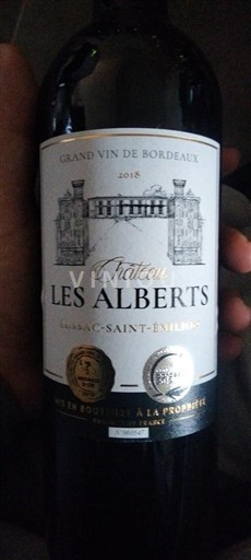 Bordeaux Lussac-Saint-Émilion Château Les Alberts 2018