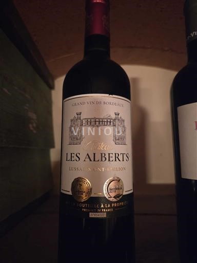 Bordeaux Lussac-saint-émilion Château Les Alberts 2018