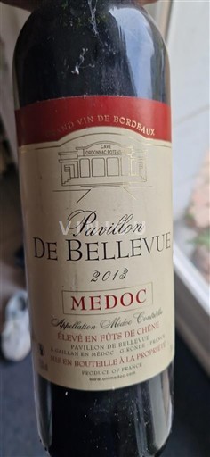 Bordeaux Médoc Pavillon de Bellevue 2013