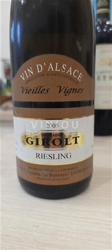 Elsass Riesling Domaine Girolt Vieilles Vignes 2005