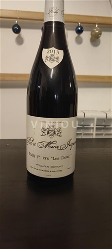 Burgundy Rully Premier Cru Paul et Marie Jacqueson Rully 1er Cru Les Cloux 2013