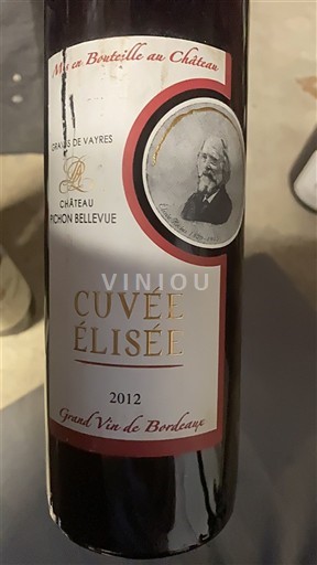 Bordéus Château Richon Bellevue Élisée 2012