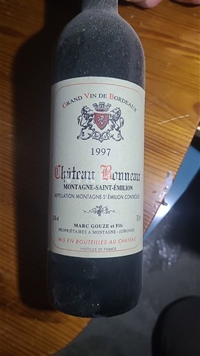 Bordeaux Montagne-Saint-Émilion Château Bonneau 1997