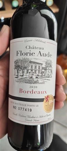 Bordeaux Château Florie Aude Adélaïde 2020