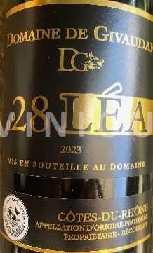 Rhônen laakso Côtes-du-rhône Domaine Givaudan n°28 Léa 2023