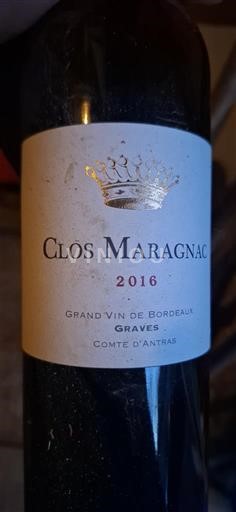 Bordeaux Graves Clos Maragnac 2016