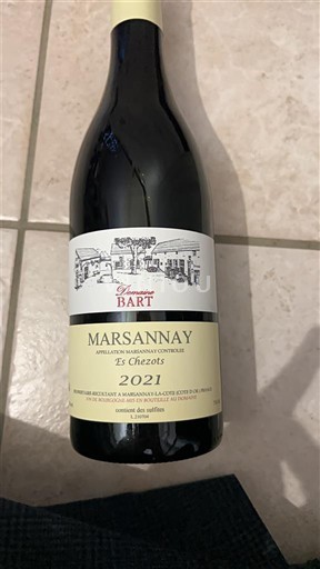 Burgundsko Marsannay Domaine Bart Ez Chezots 2021