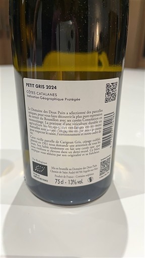 Languedoc a Roussillon Katalánská pobreží Domaine S Deux Pins Petit Gris 2024