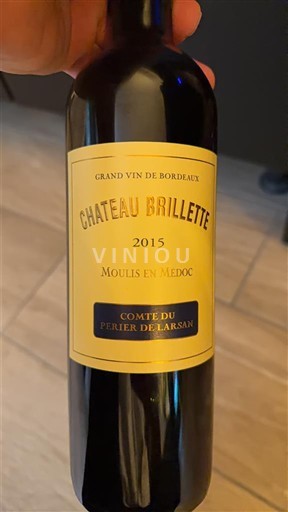 Bordeaux Moulis-en-Médoc Château Brillette Comte du Perrier de Larsan 2015