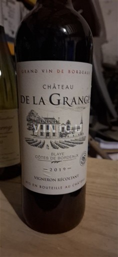 Bordeaux Blaye-côtes-de-bordeaux Château La Grange 2019