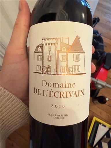 Bordeaux Domaine L'Écrivain 2019