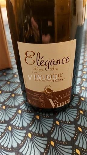 Loiredalen Touraine Cellier du Beaujardin Vinci Élégance Icke årgångsbetecknad