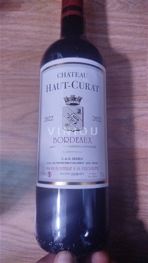 Burdeos Bordeaux Château Haut-Curat 2022
