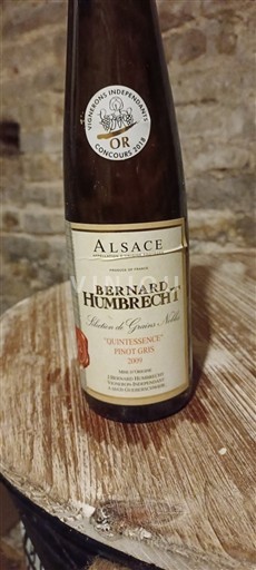 Alsacia Château Bernard Humbrecht Quintessence Pinot Gris 2009