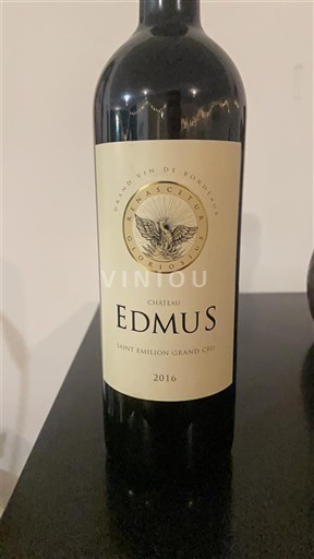 Bordeaux Saint-Émilion Grand Cru Grand Cru Château Edmus 2016