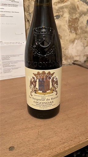 Rhônen laakso Gigondas Le Seigneur du Ravet Ei vuosikertaa