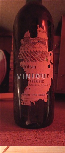 Wines Rouge sec Château Baronne 1978 France Bordeaux Bordeaux Supérieur AOC