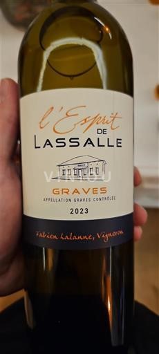 Vine Blanc sec L'Esprit de Lassalle Lassalle 2023 Frankrig Bordeaux Graves AOC