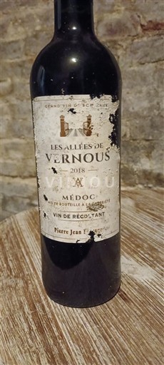 Bordeaux Médoc Les Allées de Vernous 2018