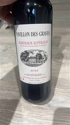 Bordeaux Bordeaux Supérieur Pavillon des Graves 2022